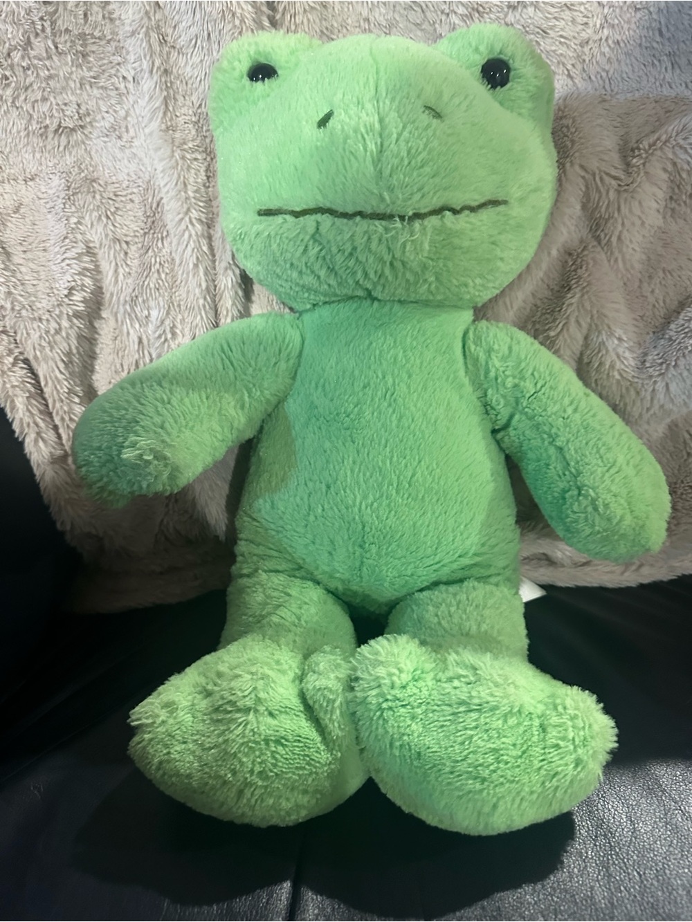 Build-A-Bear Green Plush Frog Stuffed Animal